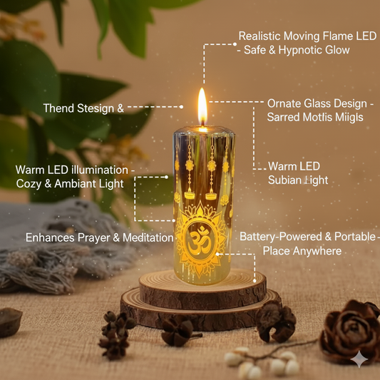 Realistic Moving Flame LED Light