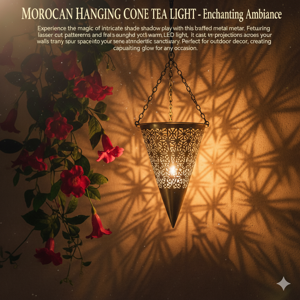 Hanging Cone Tea Light (Pack of 1)